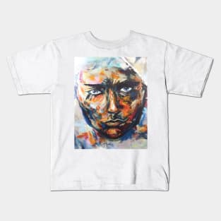 Insane man painting Kids T-Shirt